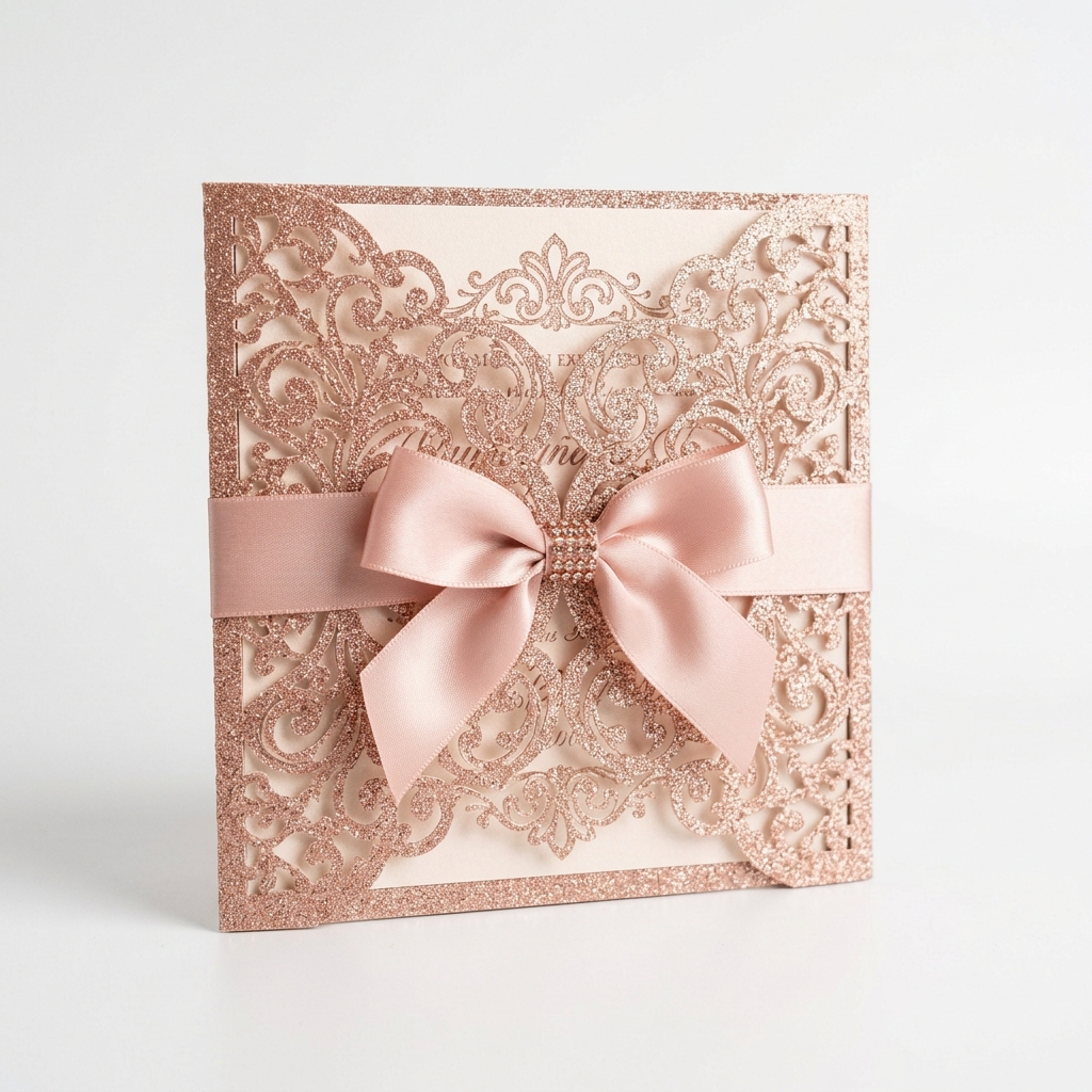 Invitación XV Años Glitter